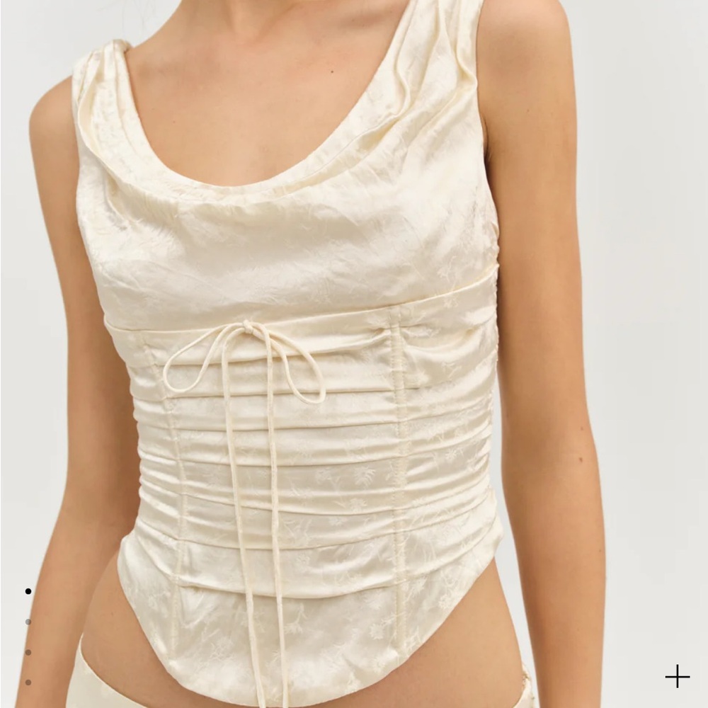 For Love and Lemons - Carla Jacquard Corset Top
